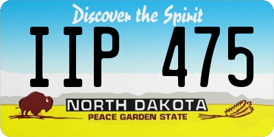 ND license plate IIP475