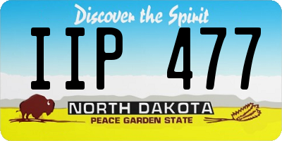 ND license plate IIP477