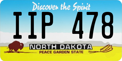 ND license plate IIP478
