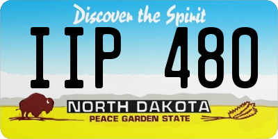 ND license plate IIP480