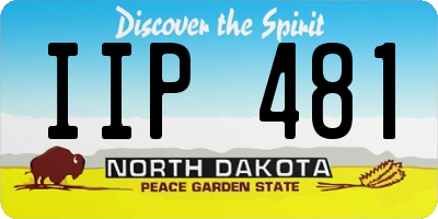 ND license plate IIP481