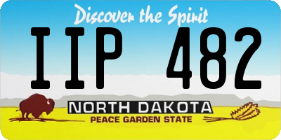 ND license plate IIP482