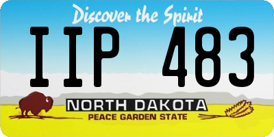 ND license plate IIP483