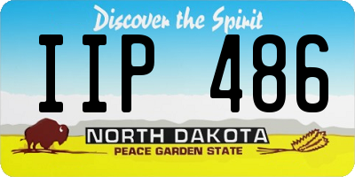 ND license plate IIP486