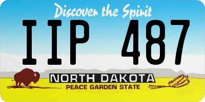 ND license plate IIP487