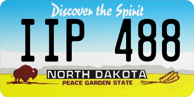 ND license plate IIP488