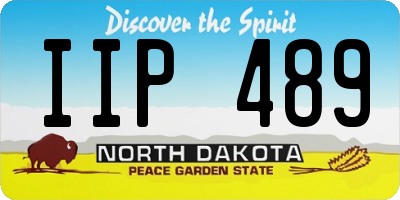 ND license plate IIP489