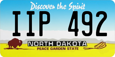ND license plate IIP492