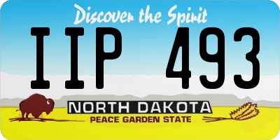 ND license plate IIP493