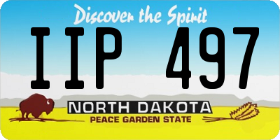 ND license plate IIP497