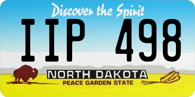ND license plate IIP498