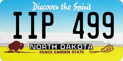 ND license plate IIP499