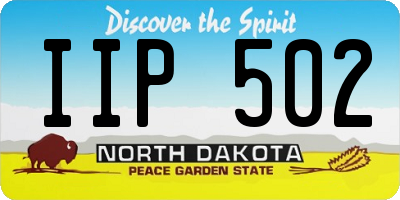 ND license plate IIP502