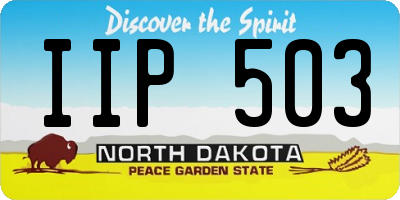 ND license plate IIP503