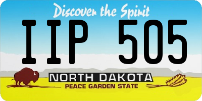 ND license plate IIP505