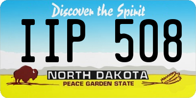 ND license plate IIP508
