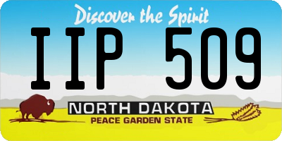 ND license plate IIP509