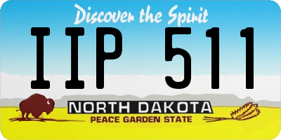 ND license plate IIP511