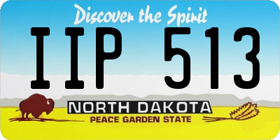 ND license plate IIP513