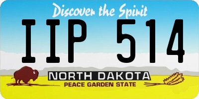 ND license plate IIP514