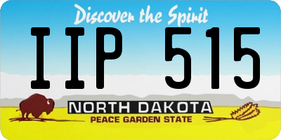 ND license plate IIP515