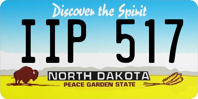 ND license plate IIP517