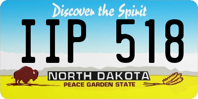 ND license plate IIP518