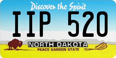 ND license plate IIP520