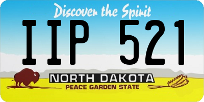 ND license plate IIP521