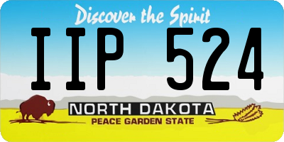 ND license plate IIP524