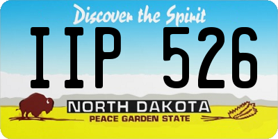 ND license plate IIP526