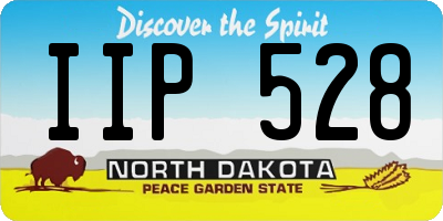 ND license plate IIP528