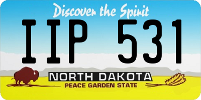 ND license plate IIP531
