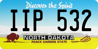 ND license plate IIP532