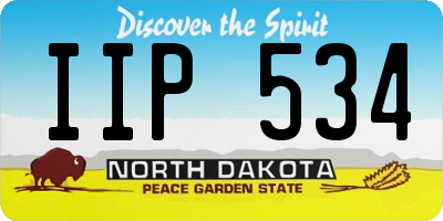 ND license plate IIP534