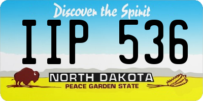 ND license plate IIP536