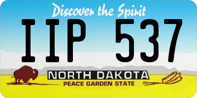 ND license plate IIP537