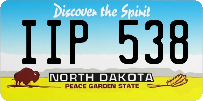 ND license plate IIP538