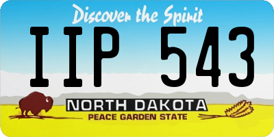 ND license plate IIP543