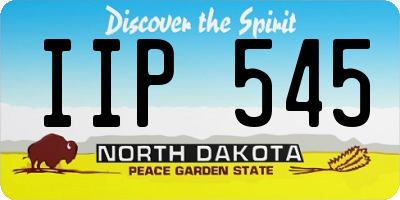 ND license plate IIP545