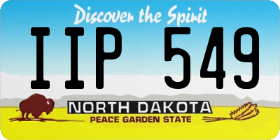 ND license plate IIP549