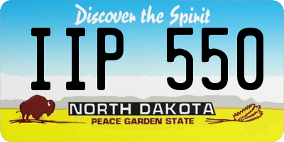 ND license plate IIP550