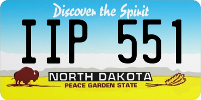 ND license plate IIP551