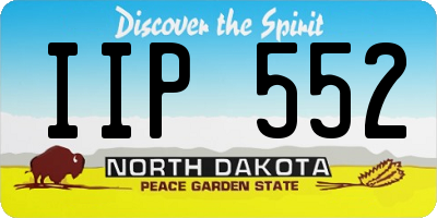 ND license plate IIP552