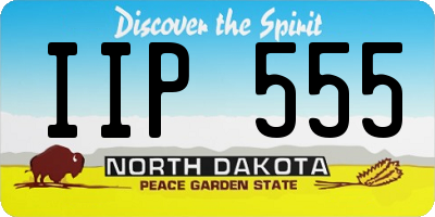 ND license plate IIP555