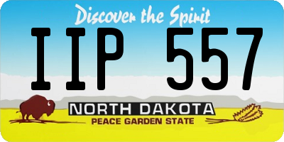 ND license plate IIP557