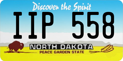 ND license plate IIP558
