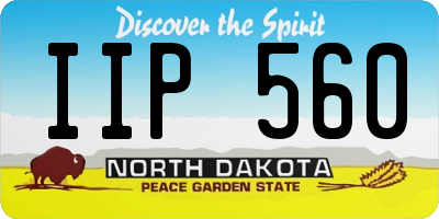 ND license plate IIP560