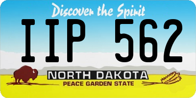 ND license plate IIP562