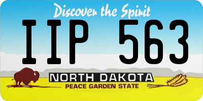ND license plate IIP563